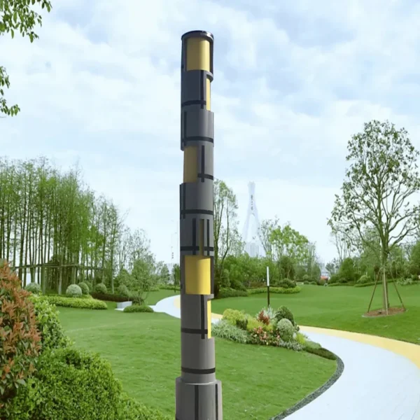 3.5M Modern Artistic Column LED Light - Waterproof Aluminum Outdoor Landscape Lamp