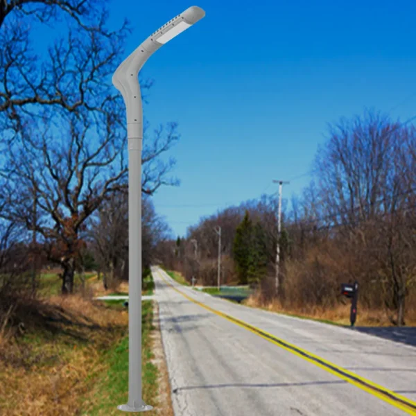 Modern Curved Arm LED Street Light
