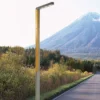 Modern Wood-Grain Aluminum LED Street Light