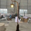 Antique Copper Bamboo LED Garden Light - Waterproof Oriental Path Lantern