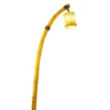 Curved Bamboo Style LED Garden Light - Waterproof Oriental Lantern for Outdoor Paths