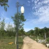 Chinese Style LED Garden Post Light - Waterproof Aluminum Outdoor Lantern