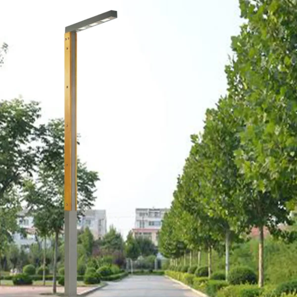 Modern Wood-Grain Aluminum LED Street Light
