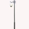 Chinese Style LED Garden Post Light - Waterproof Aluminum Outdoor Lantern
