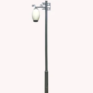 Chinese Style LED Garden Post Light - Waterproof Aluminum Outdoor Lantern