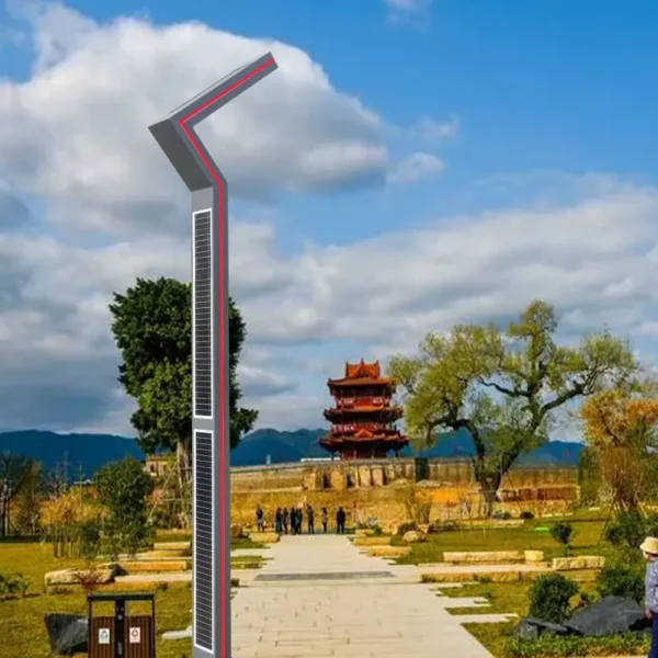 Futuristic Smart integration Solar LED Street Light - Waterproof Aluminum Outdoor Lamp