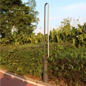 Modern Curved LED Garden Path Light - Waterproof Aluminum Outdoor Lamp