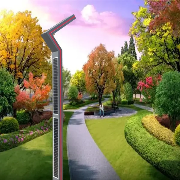 Futuristic Smart integration Solar LED Street Light - Waterproof Aluminum Outdoor Lamp