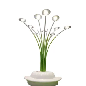 Modern Dandelion & Calla Lily LED Sculpture Light - Waterproof Outdoor Art Lamp