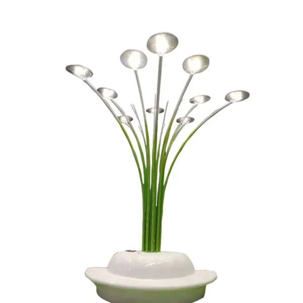 Modern Dandelion & Calla Lily LED Sculpture Light - Waterproof Outdoor Art Lamp