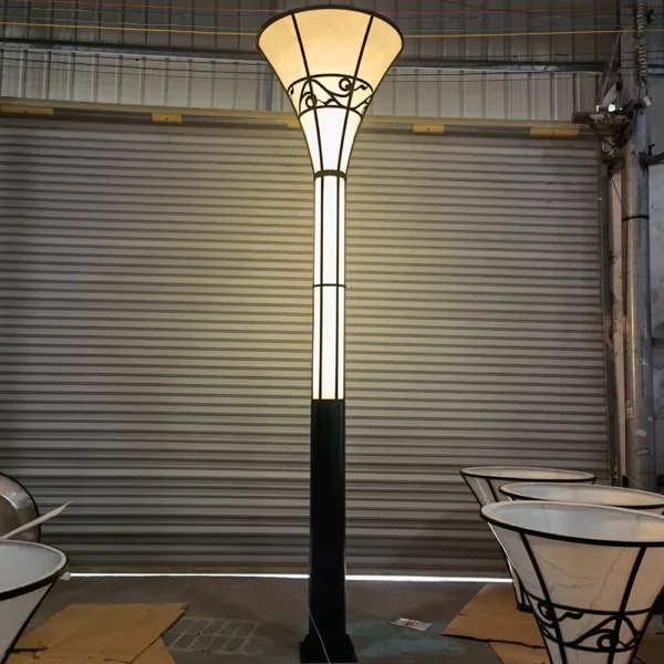 Modern European Style LED Garden Post Light - Waterproof Aluminum Outdoor Lamp