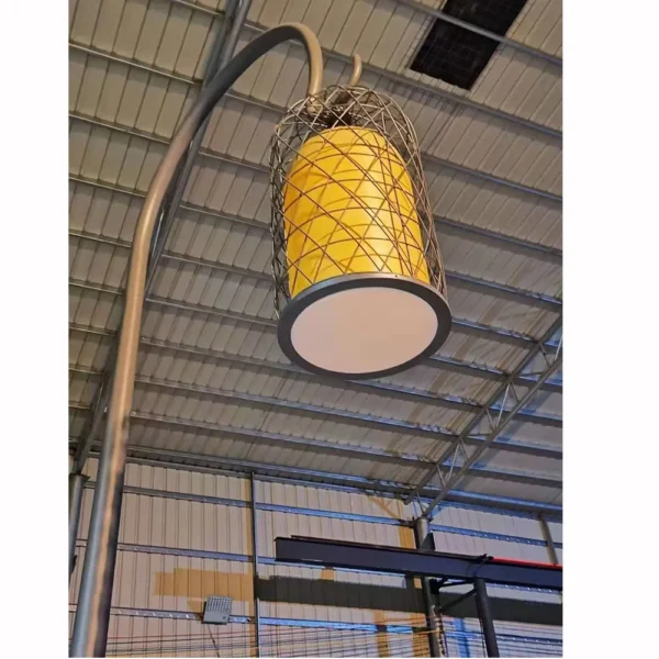 Rustic Curved LED Garden Post Light - Waterproof Aluminum Outdoor Lamp