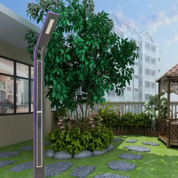 Modern Smart Solar LED Garden Light - Waterproof Aluminum Outdoor Lamp
