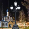 Royal European Vintage 5-Head LED Garden Post Light - Waterproof Aluminum Outdoor Lamp