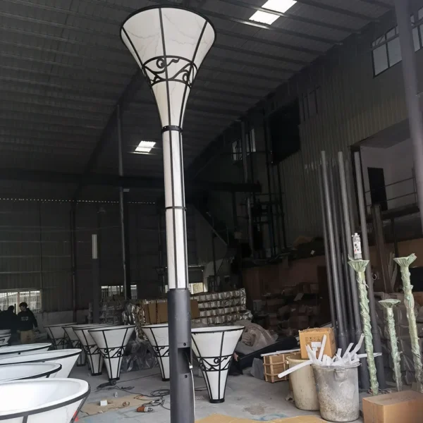 Modern European Style LED Garden Post Light - Waterproof Aluminum Outdoor Lamp