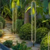 Modern Curved LED Garden Path Light - Waterproof Aluminum Outdoor Lamp