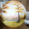 Hand-Painted LED Globe Landscape Light - Waterproof Outdoor Art Lamp