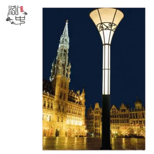 Modern European Style LED Garden Post Light - Waterproof Aluminum Outdoor Lamp