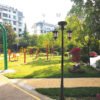 European Vintage Double-Head LED Garden Post Light - Waterproof Aluminum Outdoor Lamp