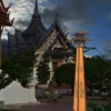 Traditional Asian Pagoda LED Bollard Light - Waterproof Aluminum Outdoor Lamp