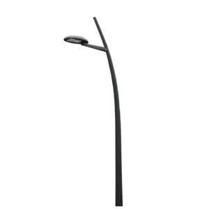 Modern Curved LED Street Light – Minimalist Waterproof Outdoor Lamp