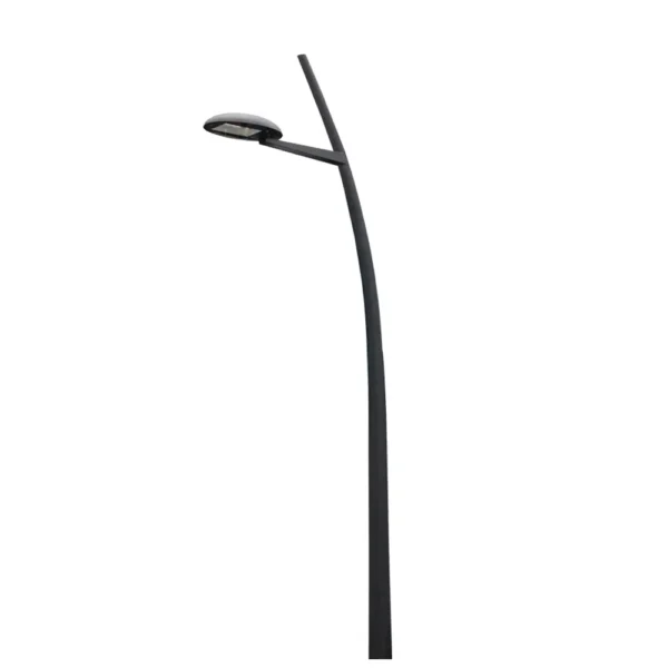 Modern Curved LED Street Light – Minimalist Waterproof Outdoor Lamp
