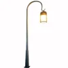 Rustic Curved LED Garden Post Light - Waterproof Aluminum Outdoor Lamp