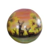 Hand-Painted LED Globe Landscape Light - Waterproof Outdoor Art Lamp